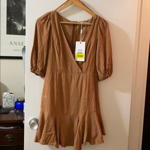 Brown casual dress
